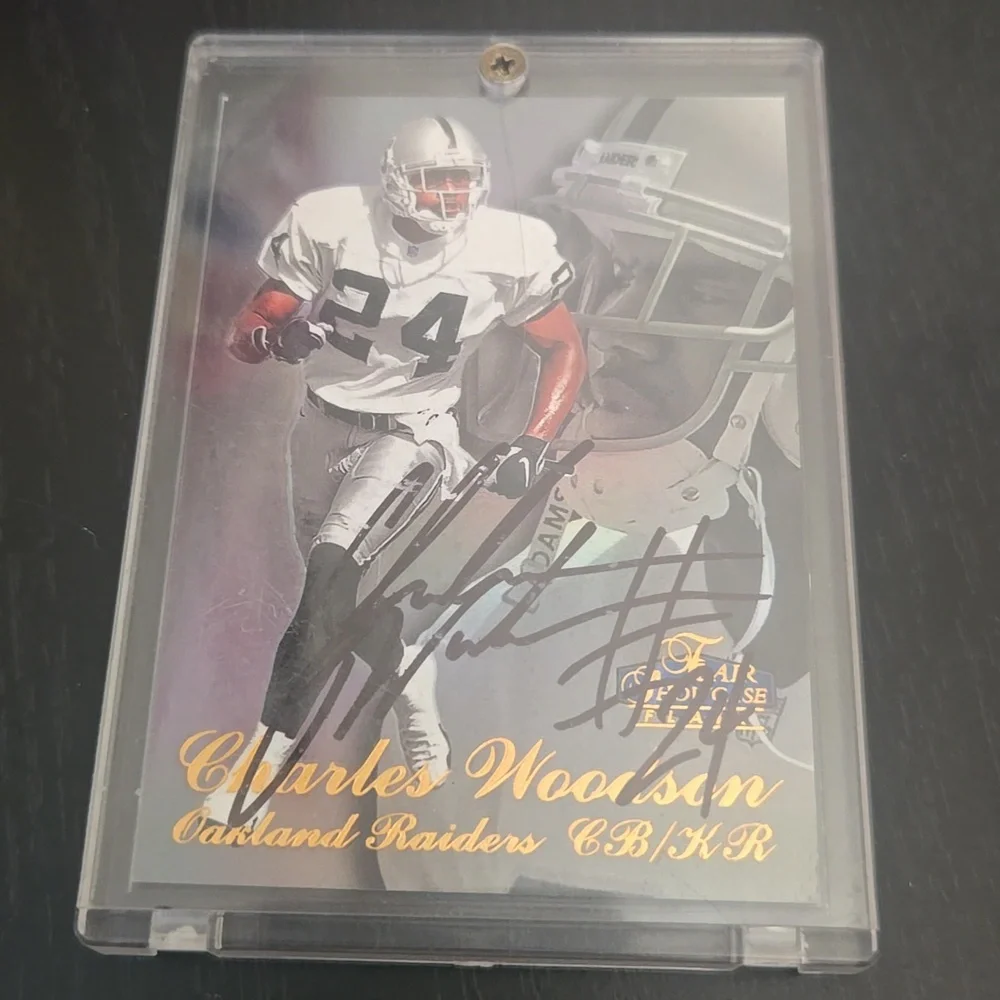 Charles Woodson Rookie Card Autographed NM - Picture 2 of 5